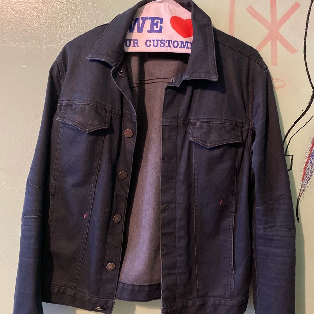 Almost brand new Helmut Lang wax jean jacket